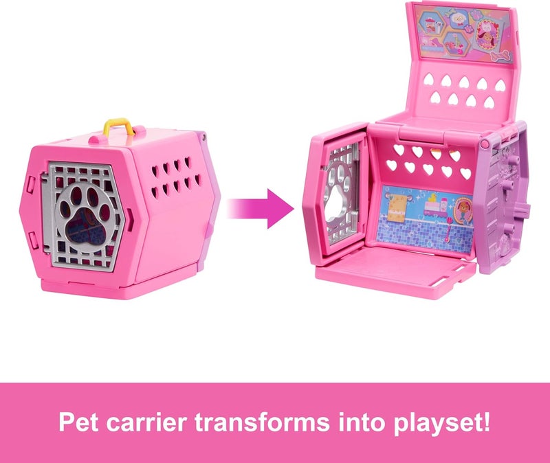 Barbie ​Barbie Chelsea® Puppy Carrier Playset, Blonde Small Doll and Accessories, Dog Carrier with Puppy Themed Play Pieces - Image 3